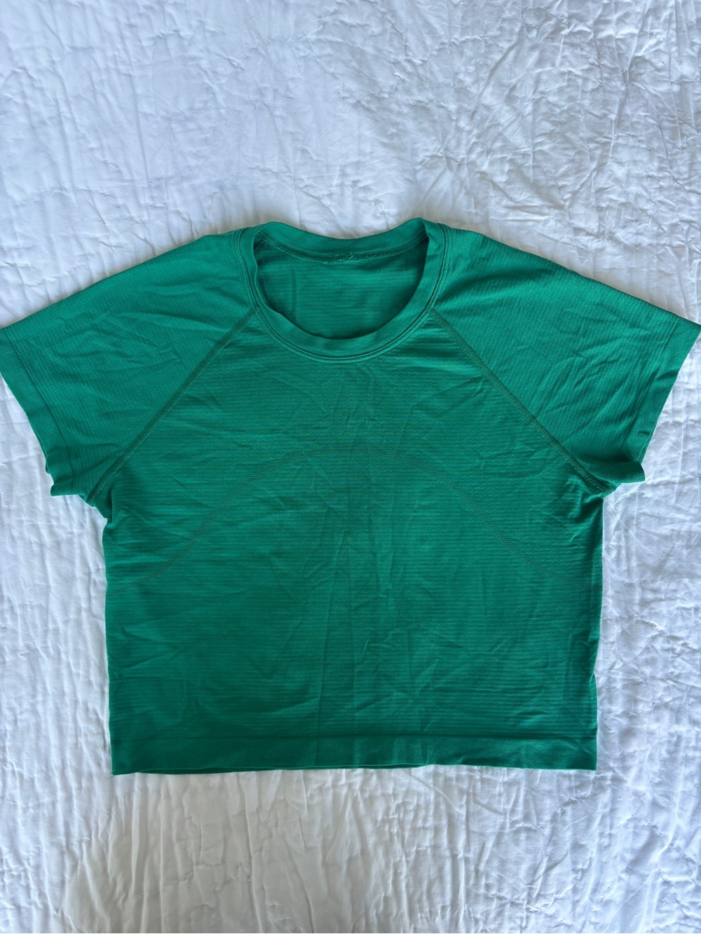 lululemon athletica Emerald Green Short Sleeve Crewneck Tee